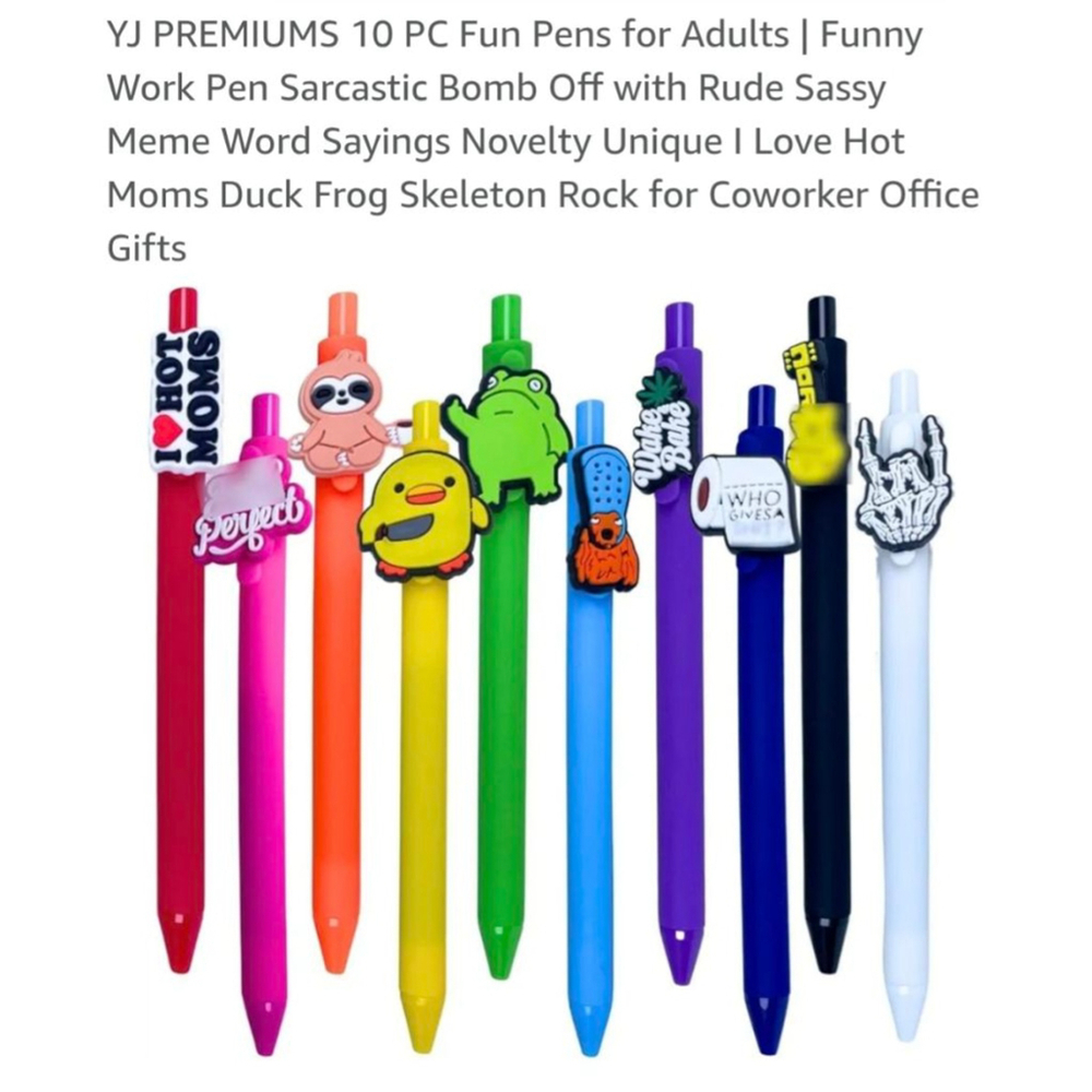 Unisex Unbranded‎ Novelty Pens Multi-Color One Size Funny